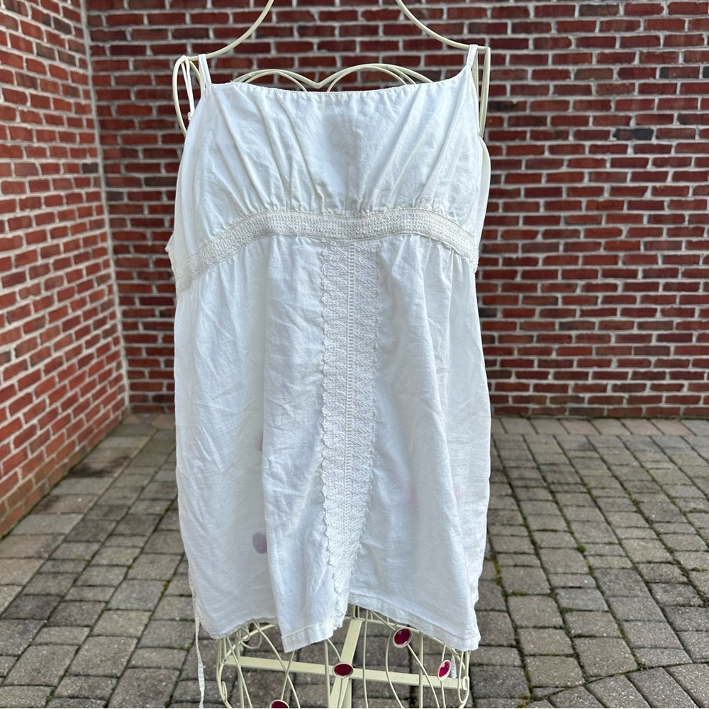 early 2000s spaghetti strap babydoll top